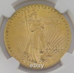 1911 D $20 Saint Gaudens Double Eagle Gold Coin Graded By NGC UNC DETAILS