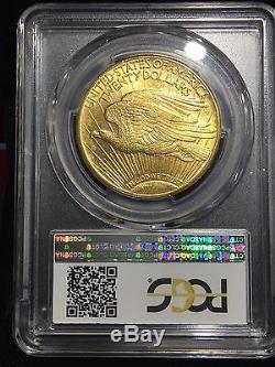 1911-D $20 Saint Gaudens Double Eagle Gold PCGS MS 64