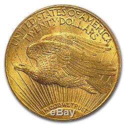 1911-D $20 Saint-Gaudens Gold Double Eagle MS-62 PCGS