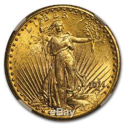 1911-D $20 Saint-Gaudens Gold Double Eagle MS-65+ NGC SKU#175196