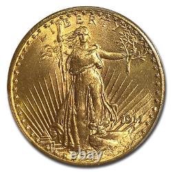 1911-D $20 Saint-Gaudens Gold Double Eagle MS-66 PCGS SKU#54305