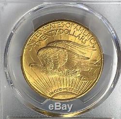 1911-D $20 Saint Gaudens Gold Double Eagle PCGS MS64+ Bright and incredible