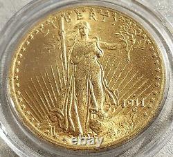 1911-D $20 Saint Gaudens Gold Double Eagle Pre-1933