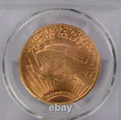 1911-D $20 Saint-Gaudens PCGS MS65 Gold Double Eagle gold shield