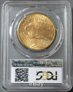 1911 D Gold $20 Saint Gaudens Double Eagle Coin Pcgs Mint State 65 Cac