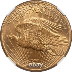 1911-D St. Gaudens $20 Gold Double Eagle NGC MS 63 Nice Lustrous Coin