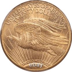 1911-D St. Gaudens $20 Gold Double Eagle, PCGS MS65+ Excellent Luster
