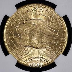 1911-S $20 Gold Saint Gaudens Double Eagle NGC MS 63