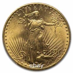 1911-S $20 Saint-Gaudens Gold Double Eagle MS-64 PCGS SKU #15281