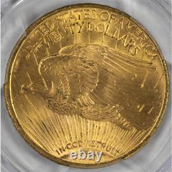 1911-S $20 St. Gaudens Gold Double Eagle PCGS MS65 GEM Mint Coin