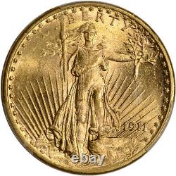 1911 S US Gold $20 Saint-Gaudens Double Eagle PCGS MS64