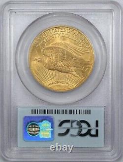 1911 Saint Gaudens $20 Gold Double Eagle, PCGS MS62, Uncirculated BU