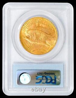 1913 $20 Gold Saint Gaudens Double Eagle PCGS MS62 CAC-Stickered