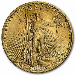 1913 $20 Saint-Gaudens Gold Double Eagle AU SKU#54346