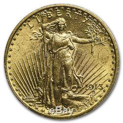 1913 $20 Saint-Gaudens Gold Double Eagle MS-63 PCGS SKU #60450