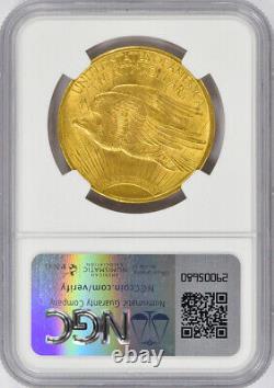 1913 $20 St. Gaudens Gold Coin NGC MS62