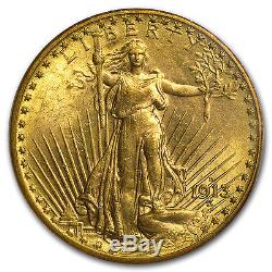 1913-D $20 Saint-Gaudens Gold Double Eagle MS-64 PCGS