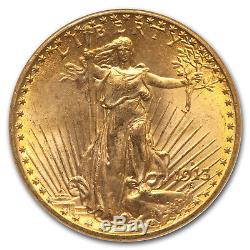 1913-D $20 Saint-Gaudens Gold Double Eagle MS-65 NGC