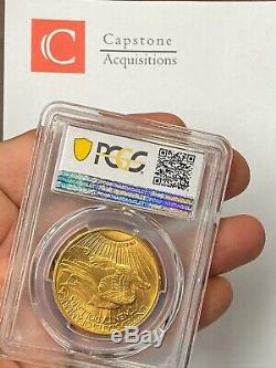 1913-D $20 Saint Gaudens Gold Double Eagle PCGS MS65 RARE Blazing Orange Gem PQ+