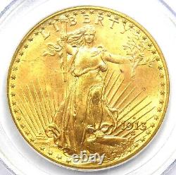 1913-D Saint Gaudens Gold Double Eagle $20 Certified PCGS MS65 $10,000 Value