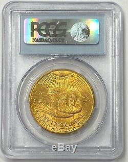 1913-P $20 Saint Gaudens Gold Double Eagle PCGS MS62 Must Own Better Date PQ+