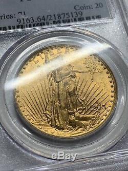 1913-S $20 Gold Double Eagle St Gaudens PCGS MS64