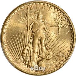 1913-S US Gold $20 Saint-Gaudens Double Eagle PCGS MS64
