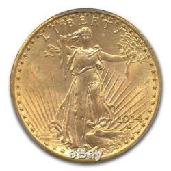 1914-D $20 Saint-Gaudens Gold Double Eagle MS-64 PCGS CAC SKU#155878