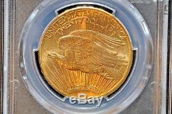1914 D $20 Saint Gaudens Gold Double Eagle PCGS Graded MS64 563 SO UNDERGRADED