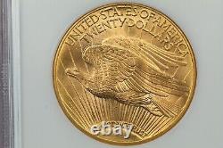 1914-D Saint Gaudens $20 Gold Double Eagle, NGC MS64 CAC, Choice Uncirculated BU