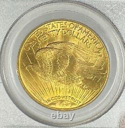 1914-S $20 Saint Gaudens Gold Double Eagle Pre 33 PCGS MS63 Old Green Holder PQ+
