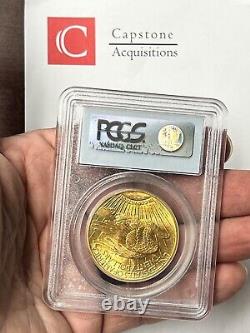 1914-S $20 Saint Gaudens Pre-33 Gold Double Eagle PCGS MS63 Beautiful and Flashy