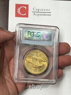 1914-S $20 Saint Gaudens Pre-33 Gold Double Eagle PCGS MS63 Flashy Bright Gold