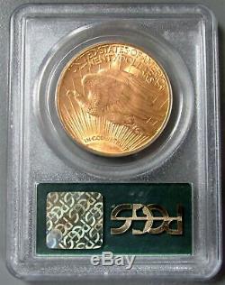 1914 S Gold $20 Saint Gaudens Double Eagle Green Label Pcgs Mint State 63
