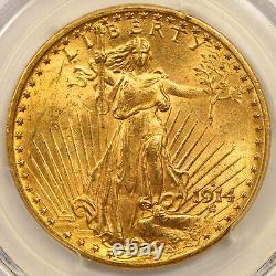 1914-S Saint Gaudens Double Eagle Gold $20 MS 63 PCGS