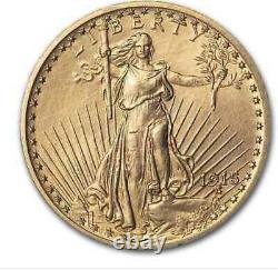1915 $20 Saint-Gaudens Gold Double Eagle AU SKU#11130