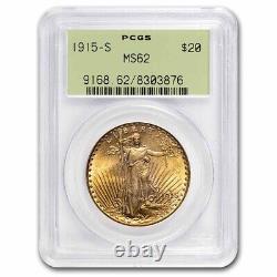 1915-S $20 Saint-Gaudens Gold Double Eagle MS-62 PCGS SKU#1569