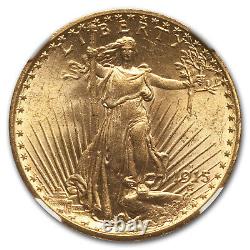 1915-S $20 Saint-Gaudens Gold Double Eagle MS-64 NGC CAC SKU#115929