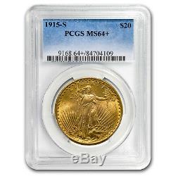 1915-S $20 Saint-Gaudens Gold Double Eagle MS-64+ PCGS SKU#153764
