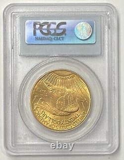 1915-S $20 Saint Gaudens Pre-33 Gold Double Eagle PCGS MS65 Blazing Orange GEM