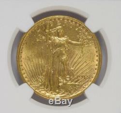 1915-S $20 St. Gaudens Double Eagle NGC MS62, Better Date! Pretty Bright Coin