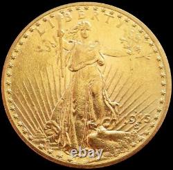 1915 S Gold United States $20 Saint Gaudens Double Eagle Coin San Francisco Mint
