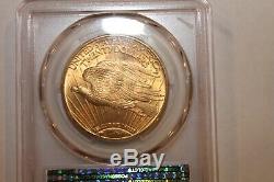 1915-S Saint Gauden's $20 Gold Double Eagle. PCGS MS 64. Excellent