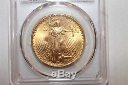 1915-S Saint Gauden's $20 Gold Double Eagle. PCGS MS 64. Excellent