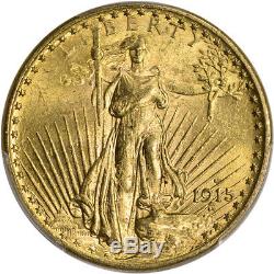 1915-S US Gold $20 Saint-Gaudens Double Eagle PCGS MS63