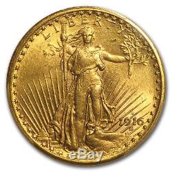 1916-S $20 Saint-Gaudens Double Eagle BU PCGS (Prospector Label) SKU#173572