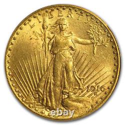 1916-S $20 Saint-Gaudens Gold Double Eagle MS-62 PCGS SKU#159435