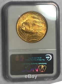 1920 $20 EXTREMELY RARE NGC MS-64 Saint-Gaudens Gold Double Eagle FAB BEAUTY
