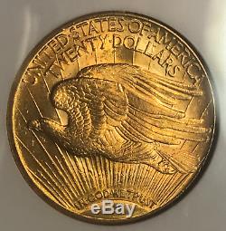 1920 $20 EXTREMELY RARE NGC MS-64 Saint-Gaudens Gold Double Eagle FAB BEAUTY