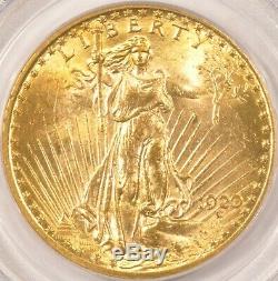 1920 $20 Saint Gaudens Gold Double Eagle Coin PCGS MS61 CAC Old Green Holder OGH